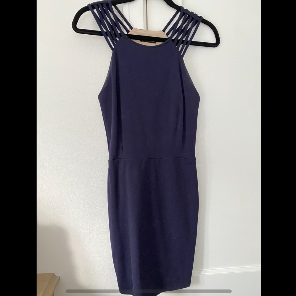 Donna Mizani mini dress in Midnight Blue